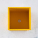 3.0" Snappy Pot - Mustard Yellow - Top Down View