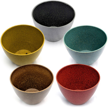 Colorful Bamboo Pot (3.5"x2.75", 6-24pcs)