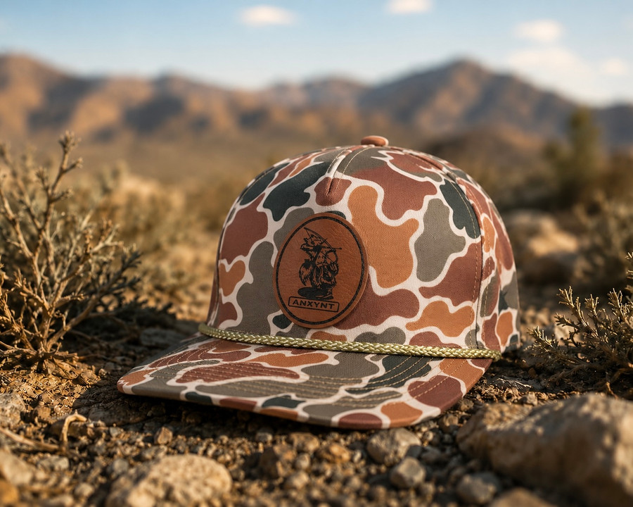 Brown Camo Squirrel Logo Snapback