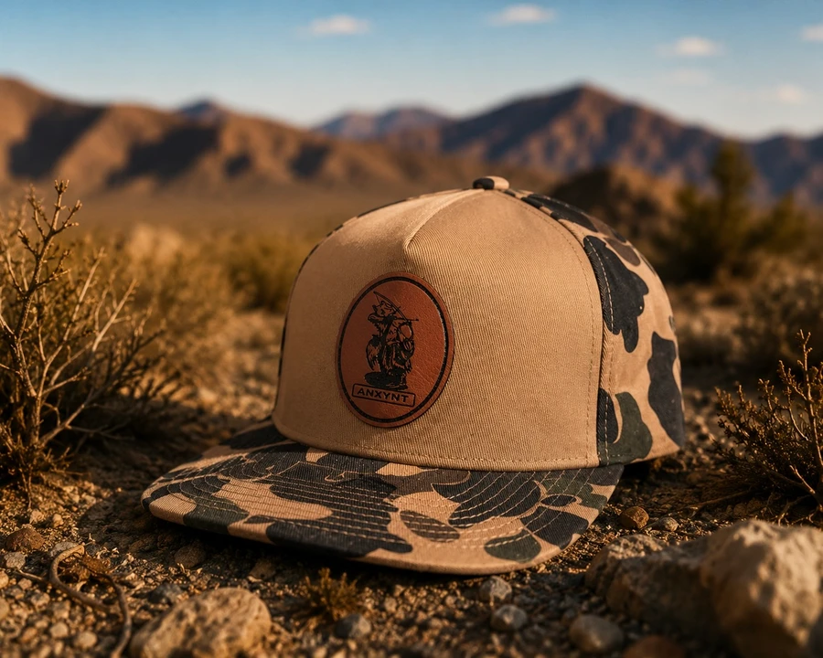 Khaki Camo Squirrel Logo Snapback