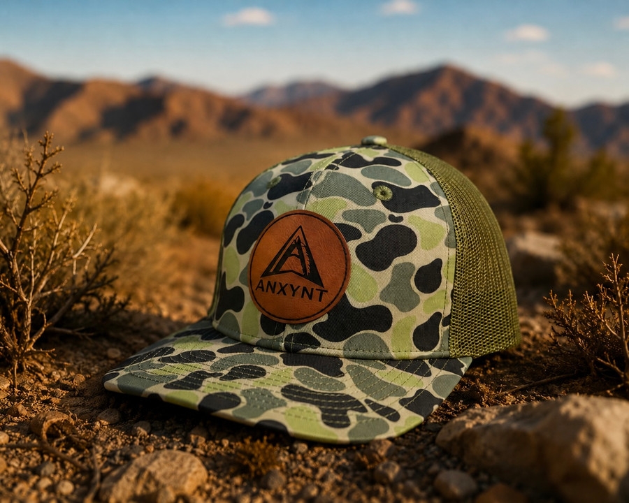Green Camo Anxynt Logo Snapback