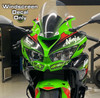 Graves ZX-4RR Zero Gravity Tall Windscreen Sticker - Green