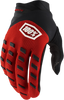 Youth Airmatic Gloves Red/Black - Medium | 100%