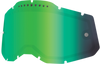 Accuri 2/Racecraft 2/Strata 2 Lens - Dual Pane Vented - Green Mirror | 100%