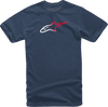 Alpinestars Ageless Fade Navy Short Sleeve T-Shirt Adult Size XL