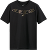 Alpinestars Luxo CSF Black Gold T-Shirt Medium Front View