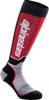 Alpinestars MX Plus Socks Black Red Gray Large Off-Road Riding Socks