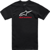 Alpinestars Always 2.0 Black White Red Men's Short Sleeve T-Shirt XL