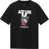 Alpinestars Peaceout CSF T-Shirt Black Pink White Gray Extra Large Front and Back View