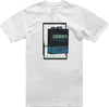 Alpinestars Galun White Short Sleeve Men's T-Shirt Large with vintage gas can graphic