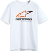 Alpinestars Aligned CSF T-Shirt White Orange Black Medium Front View