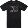 Alpinestars MX Helmet T-Shirt Black White Large Front View