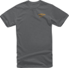 Alpinestars Speedway Yellow Charcoal Large T-Shirt front view