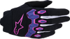 Alpinestars Full Bore V2 Purple/Black Small motocross gloves front and back view
