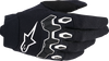 Alpinestars Full Bore V2 Black/White Medium motocross gloves front and back view