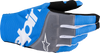 Alpinestars Techstar MX Gloves Black Blue Gray 2XL Off-Road Motocross Riding Gloves