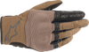 Alpinestars Copper Gloves Brown Teak Medium with knuckle protection and synthetic suede palm
