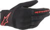 Alpinestars Copper Gloves Black and Fluo Red XL with knuckle protection and synthetic suede palm