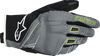 Alpinestars Moblast Drystar Waterproof Gloves Fur Gray Black Sulphur Yellow X-Large Men's Short Cuff Goat Leather