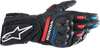 Alpinestars Honda SP-8 V3 blue black red long cuff motorcycle gloves Medium