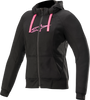 Alpinestars Women's Sport Jacket/Hoodie - Black/Pink - 2XL