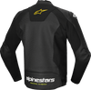 Alpinestars Faster v3 Airflow Leather Jacket - Black/White/Yellow Fluo - US 42 / EU 52