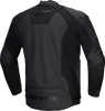Alpinestars Faster v3 Airflow Leather Jacket - Black/Black - US 48 / EU 58