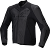 Alpinestars Faster v3 Airflow Leather Jacket - Black/Black - US 54 / EU 64