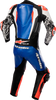 Alpinestars Racing Absolute v2 1-Piece Leather Suit - Metallic Blue/Black/White/Red Fluo - US 46 / EU 56