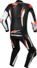 Alpinestars GP Tech v5 1-Piece Leather Suit - Black/White/Red Fluo - US 42 / EU 52