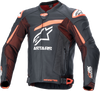 Alpinestars GP Plus R v4 Rideknit® Leather Jacket - Black/Red Fluo/White - US 50 / EU 60