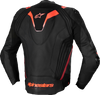 Alpinestars Missile v3 Ignition Leather Jacket - Black/Red Fluo/Dark Red - US 42 / EU 52