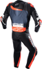 Alpinestars GP Plus v4 Leather Suit - Black/Red Fluo/Dark Blue - US 38 / EU 48