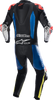 Alpinestars GP Tech v4 Leather Suit - Black/Blue/Yellow Fluo - US 40 / EU 50