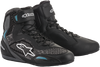 Alpinestars Stella Faster-3 Rideknit Shoes - Black/Teal - US 8.5 / EU 40.5