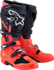 Alpinestars Tech 7 Boots - Black/Fluorescent Red/Fluorescent Pink - US 9 / EU 43