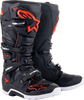 Alpinestars Tech 7 Enduro Boots - Black/Red Fluorescent - US 11 / EU 45.5