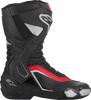 Alpinestars SMX-6 V3 Vented Boots - Black/Silver/Red - US 9/EU 43