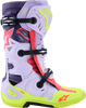 Alpinestars Tech 10 Supervented Boots - Purple/Fluorescent Yellow/Diva Pink - US 8 / EU 42