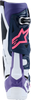 Alpinestars Tech 10 Boots - White/Violet/Navy/Pink Fluorescent - US 8 / EU 42