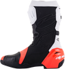 Alpinestars Supertech R Vented Boots - Black/Fluorescent Red/White - US 6 / EU 39