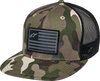 Alpinestars Flag Flat Trucker Hat - Camo Green/Black