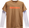 Alpinestars Stack Long-Sleeve Knit T-Shirt - Sand/Warm Red - Medium