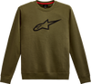 Alpinestars Ageless Crew Fleece - Military/Black - 2XL