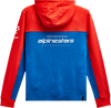 Alpinestars H Block Hoodie - Warm Red/Bright Blue - 2XL