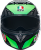 K3 Helmet - Kamaleon - Black/Red/Green - Small