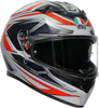 K3 Helmet - Space - Matte White/Red Fluo - Medium