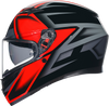 K3 Helmet - Compound - Black/Red - XL