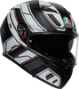 K3 Helmet - Rivia - Matte Black/White - Large