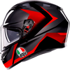K3 Helmet - Striga - Black/Gray/Red - XL